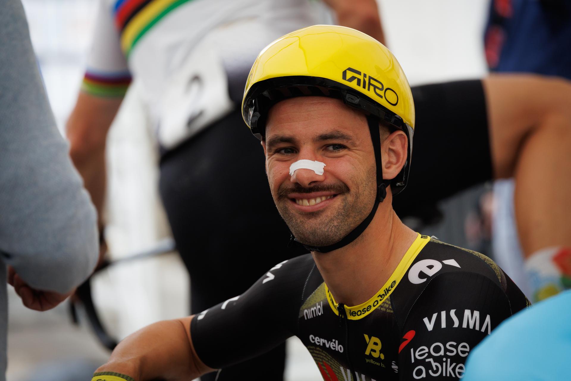 Belgian Victor Campenaerts of Team Visma-Lease a Bike pictured ahead of the 'Natourcriterium Roeselare' cycling event, Tuesday 29 July 2025 in Roeselare. The traditional 'criteriums' are local showcases for which mainly cyclists who rode the Tour de France are invited. BELGA PHOTO KURT DESPLENTER