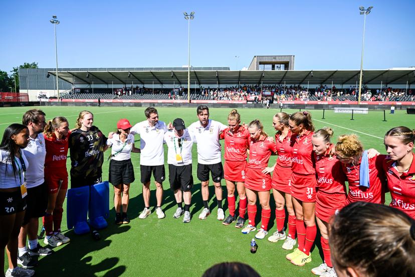 Belgium's head coach Rein van Eijk pictured after a hockey game between Belgian national team Red Panthers and The Netherlands, match 16/16 in the group stage of the 2025 women's FIH Pro League, Sunday 29 June 2025 in Antwerp. BELGA PHOTO TOM GOYVAERTS