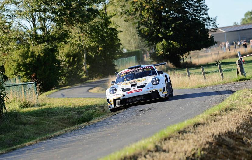 ATTENTION EDITORS - HANDOUT PICTURE RELEASED BY KROON OIL BELGIAN RALLY CHAMPIONSHIP - EDITORIAL USE ONLY - This handout picture, distributed by Eric Dupain shows Cedric Cherain during the Omloop van Vlaanderen rally, on Friday 05 September 2025, in Roeselare.   *** Belga and Belga Editorial Board decline all responsibility regarding the content of this picture. *** PHOTO HANDOUT BRC