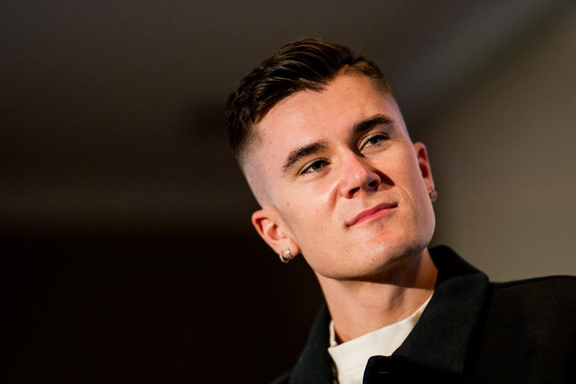 Norwegian Jakob Ingebrigtsen talks to the press during a press conference on the 48th edition of the Memorial Van Damme athletics event in Brussels, Thursday 12 September 2024. The 2024 Allianz Memorial Van Damme Diamond League meeting takes place on 13 and 14 September 2O24. BELGA PHOTO JASPER JACOBS