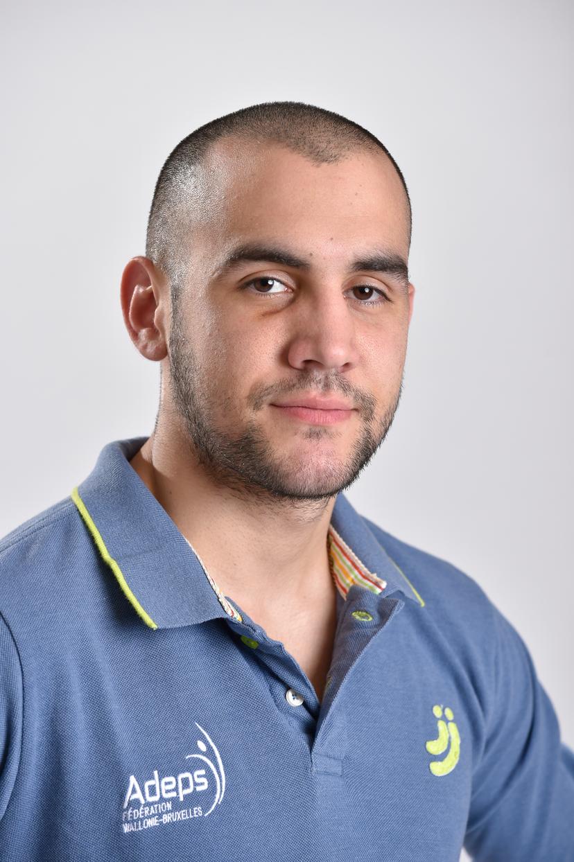 Francesco Patera poses for the photographer at a contract signing of sportswomen and 'men with Adeps, the sports ministry of the Federation Wallonia - Brussels in Namur, Thursday 21 December 2017. BELGA PHOTO JOHN THYS