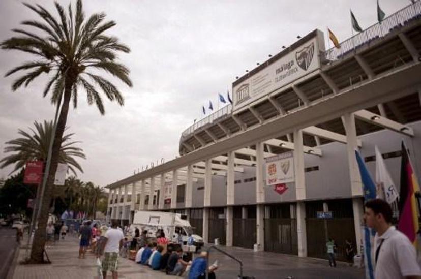 A picture taken on September 18, 2012 shows a general view of Rosaleda Stadium in Malaga.  AFP PHOTO/ JORGE GUERRERO