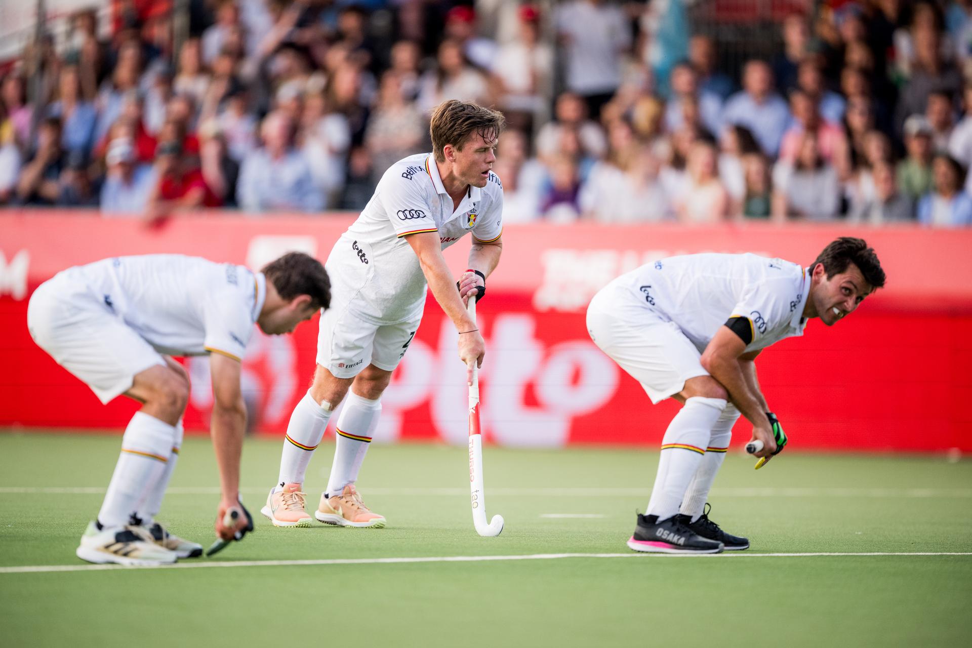 Belgium's Tom Boon pictured in action during a hockey game between Belgian national team Red Lions and Spain, match 11/16 in the group stage of the 2025 Men's FIH Pro League, Tuesday 17 June 2025 in Antwerp. BELGA PHOTO JASPER JACOBS