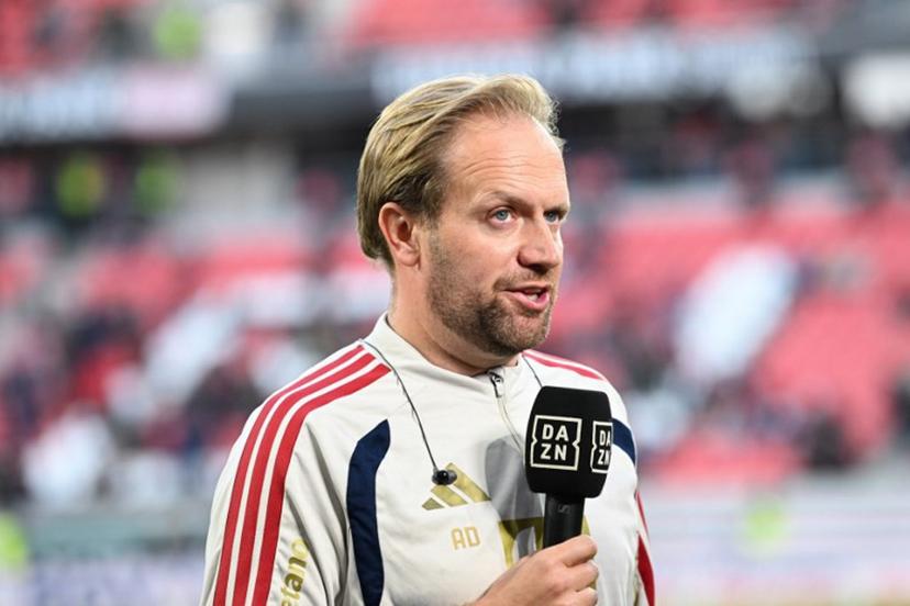 Bayern Munich's English Head Coach Aaron Danks speaks during an interview prior to the German first division Bundesliga football match between SC Freiburg and FC Bayern Munich in Freiburg, south-western Germany, on October 25, 2026.  THOMAS KIENZLE / AFP