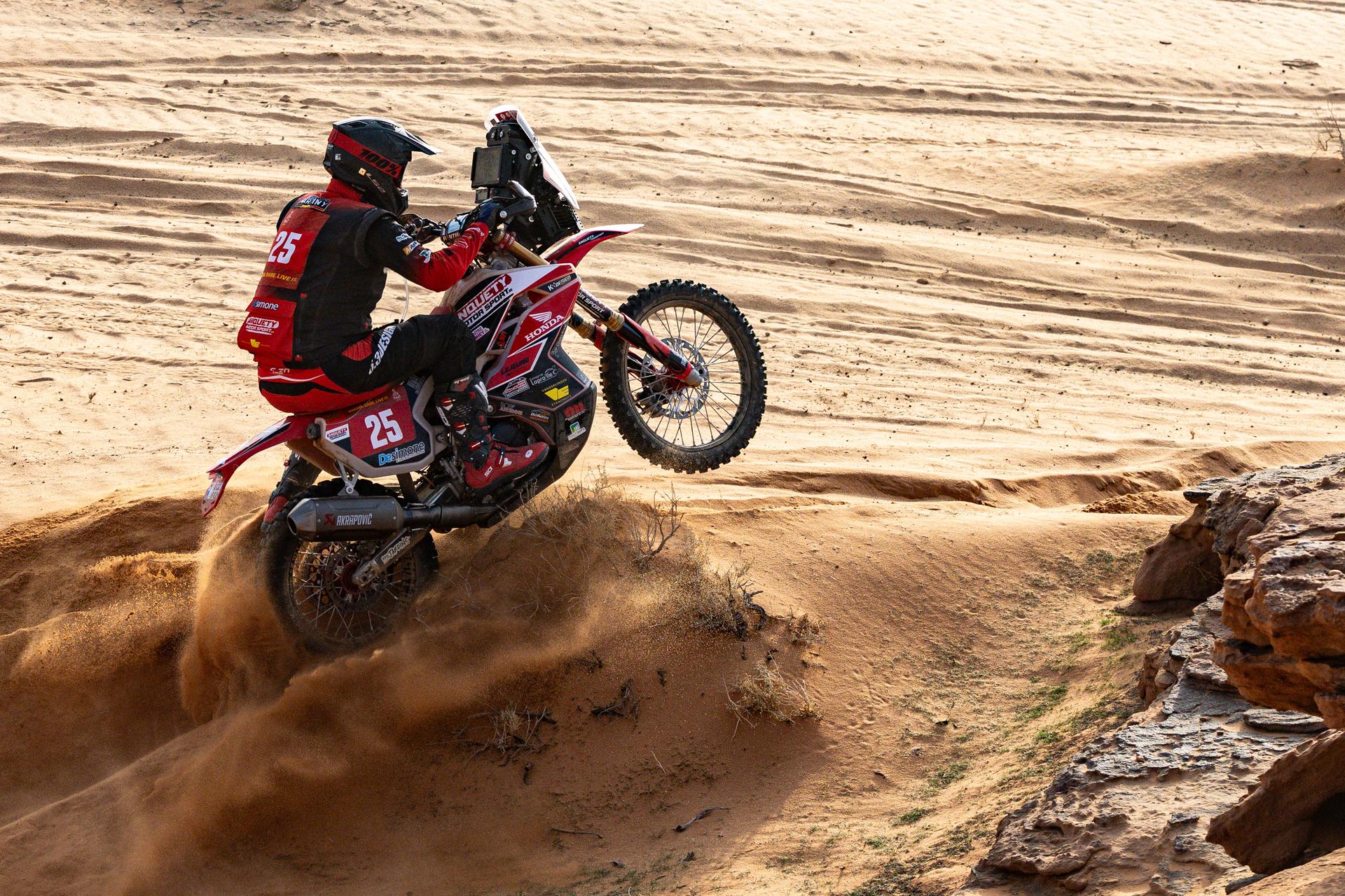 ATTENTION EDITORS - HAND OUT PICTURES - EDITORIAL USE ONLY - MANDATORY CREDIT: 'SIMON BAUCHAU'  Hand out picture released by Eric Dupain shows Jerome Martiny in action during stage 3 of the 2026 Dakar rally race in Al-Ula, Saudi Arabia on Tuesday 06 January 2026.  *** Belga and Belga Editorial Board decline all responsibility regarding the content of this picture. *** PHOTO HAND OUT - SIMON BAUCHAU