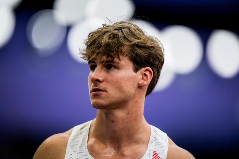 Belgian Jente Hauttekeete pictured in action during the 110m Hurdles race of the men's Decathlon competition, at the World Athletics Championships in Tokyo, Japan, on Sunday 21 September 2025. The outdoor Worlds are taking place from 13 to 21 September. BELGA PHOTO JASPER JACOBS