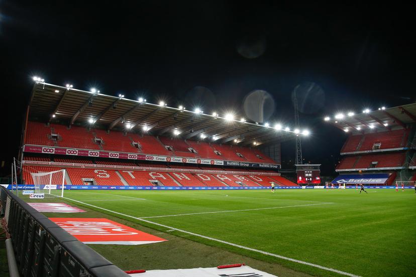 Illustration picture shows the empty stands at the Sclessin stadium during a soccer match between Standard de Liege and KV Oostende, Sunday 01 November 2020 in Liege, on day 11 of the 'Jupiler Pro League' first division of the Belgian championship. BELGA PHOTO BRUNO FAHY