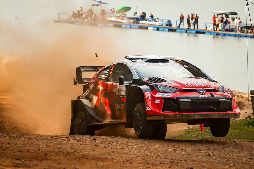 ATTENTION EDITORS - HANDOUT PICTURES - EDITORIAL USE ONLY MANDATORY CREDIT Toyota Gazoo Racing.  This handout picture, released by Toyota Gazoo Racing on Saturday 29 August 2026 shows Sami Pajari and Marko Salminen in action during the Rally del Paraguay, the 11th manche of the FIA World Rally Cup.  Belga and Belga editorial board decline all responsability regarding the content of this picture. PHOTO HAND OUT - TOYOTA GAZOO RACING