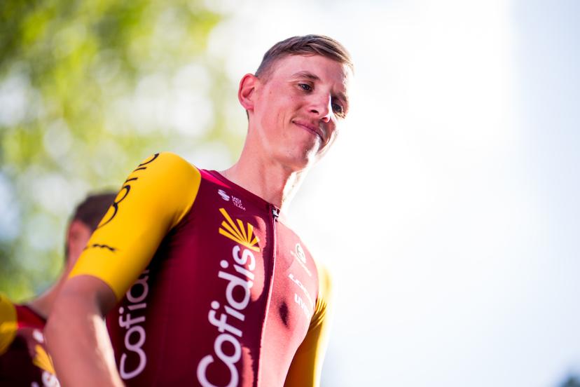 Belgian Dylan Teuns of Cofidis pictured during the team presentation ahead of the Baloise Belgium Tour cycling race, in Scherpenheuvel-Zichem, Tuesday 16 June 2026. The Baloise Belgium Tour takes place from 17 to 21 June. BELGA PHOTO JASPER JACOBS