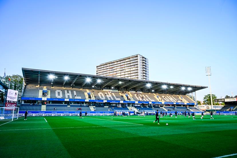 OHL's 'King Power at Den Dreef' stadium pictured ahead of a soccer match between Oud-Heverlee Leuven and KVC Westerlo, Tuesday 21 April 2026 in Leuven, on the fourth day of the Europe Play-offs (PO2) of the 2025-2026 'Jupiler Pro League' first division of the Belgian championship. BELGA PHOTO TOM GOYVAERTS