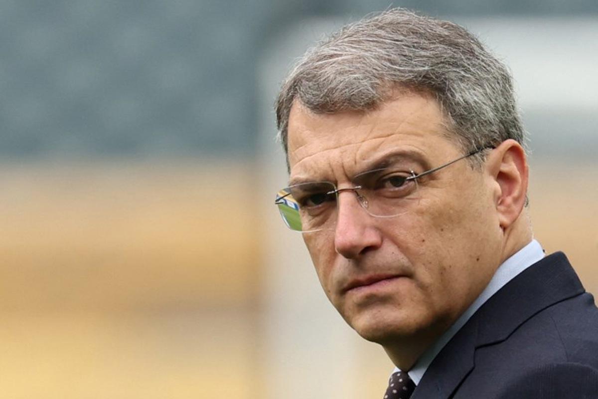 Juventus' general director Damien Comolli is seen ahead of the FIFA Club World Cup 2025 Group G football match between Italy's Juventus and Morocco's Wydad AC at the Lincoln Financial Field stadium in Philadelphia on June 22, 2025.  FRANCK FIFE / AFP