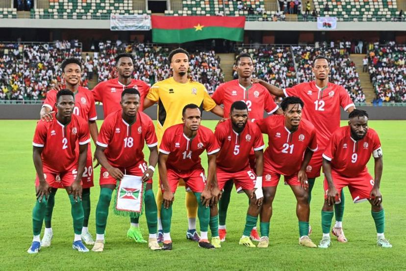 Burundi's players pose for a team photo ahead of the AF 2025 Africa Cup of Nations qualification football match between Burkina Faso and Burundi at the Alassane Ouattara stadium in Ebimpe in Anyama on October 10,2024.  Issouf SANOGO / AFP