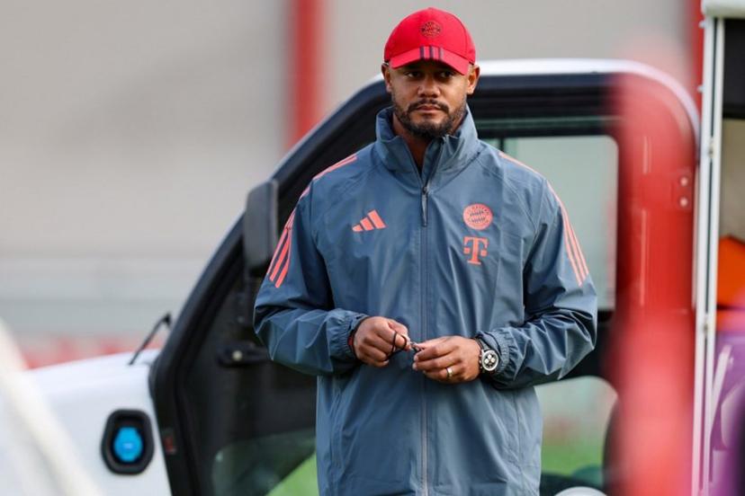 Bayern Munich's Belgian head coach Vincent Kompany attends a training session on October 21, 2025 in Munich, southern Germany, on the eve of the the UEFA Champions League football match between FC Bayern Munich (GER) and Club Brugge (BEL).  Alexandra BEIER / AFP