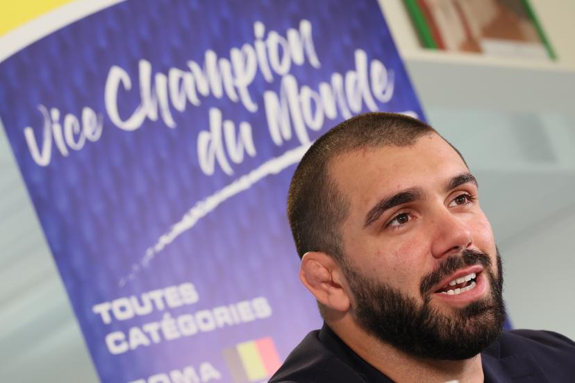 Belgian judoka Toma Nikiforov pictured during a press conference regarding his future in judo, in Brussels, on Thursday 19 June 2025. BELGA PHOTO BENOIT DOPPAGNE