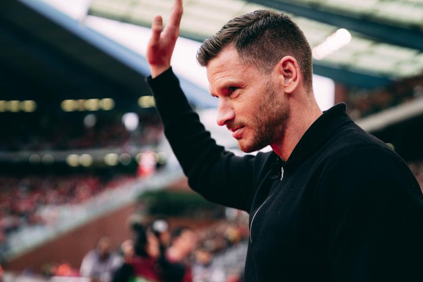 ATTENTION EDITORS - HAND OUT PICTURES - EDITORIAL USE ONLY - MANDATORY CREDIT MANDATORY CREDIT KBVB - URBSFA - BELGIAN FA  Hand out picture released on Monday 09 June 2025, by the Belgian Royal Football Association showing a tribute to former Red Devil Jan Vertonghen before a soccer game between Belgian national team Red Devils and Wales, Monday 09 June 2025 in Bussels, the second (out of 8) qualification games for the World Cup 2026. BELGA PHOTO HAND OUT KBVB-URBSFA  *** Belga and Belga Editorial Board decline all responsibility regarding the content of this picture. *** PHOTO HAND OUT KBVB-URBSFA