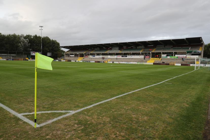 Illustration picture shows the Robert Urbain stadium before a soccer game between Francs Borains (2Am) and Club Brugge, Wednesday 25 September 2019 in Boussu, in the 1/16th final of the 'Croky Cup' Belgian cup. BELGA PHOTO BRUNO FAHY