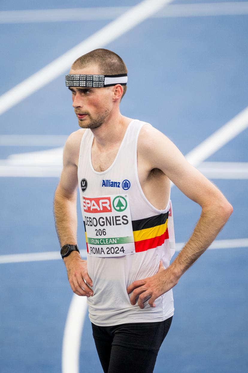Belgian Simon Debognies pictured in action during the European Championships Athletics in Rome, Italy, on Sunday 09 June 2024. The European Athletics Championships take place from 7 to 12 June. BELGA PHOTO JASPER JACOBS
