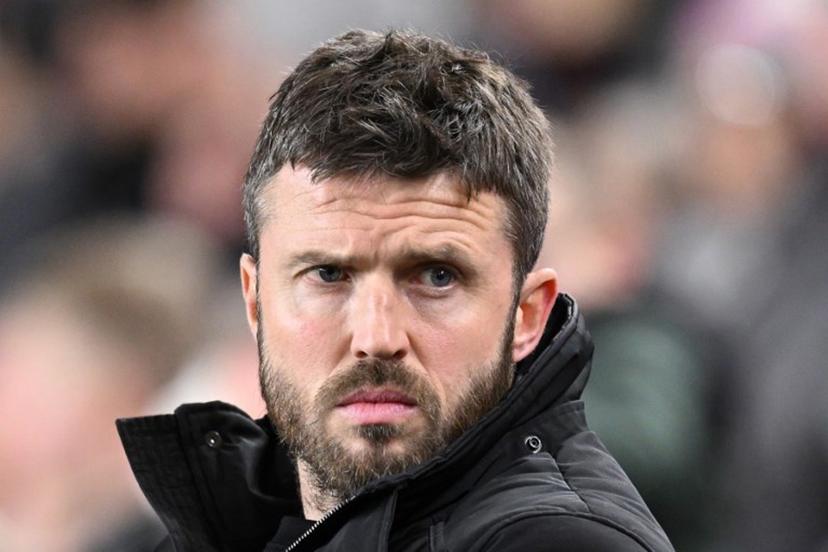 Middlesbrough's English manager Michael Carrick reacts during the English FA cup third round football match between Middlesbrough and Aston Villa at the Riverside Stadium in Middlesbrough, north-east England on January 6, 2023.  Oli SCARFF / AFP