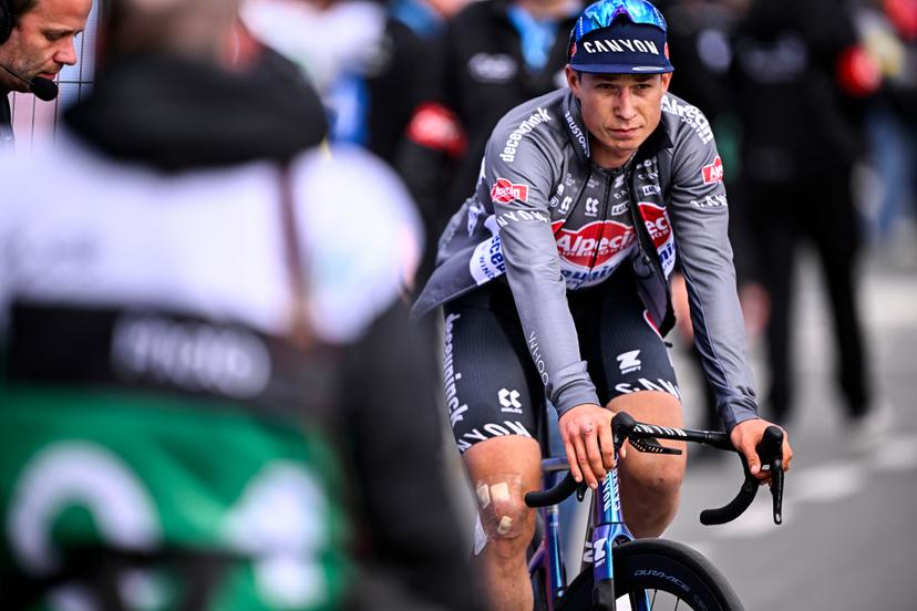 Belgian Jasper Philipsen of Alpecin-Deceuninck pictured after the men elite 'Gent-Wevelgem - In Flanders Fields' one day cycling race, 250.3 km from Ieper to Wevelgem, Sunday 30 March 2025. BELGA PHOTO JASPER JACOBS