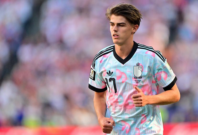 Belgium's Charles De Ketelaere pictured during a soccer game between the USA and Belgian national team Red Devils, on Monday 06 July 2026, at the Seattle Field, in Seattle, a 1/8 finals game in the FIFA World Cup 2026. BELGA PHOTO DIRK WAEM