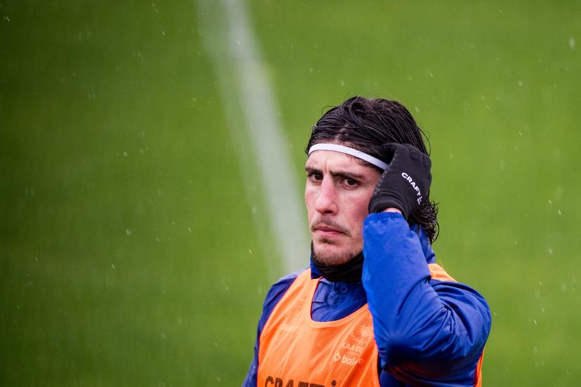Gent's Omri Gandelman is seen at the winter training camp of Belgian soccer team KAA Gent, in Oliva, Spain, Monday 05 January 2026. BELGA PHOTO JASPER JACOBS