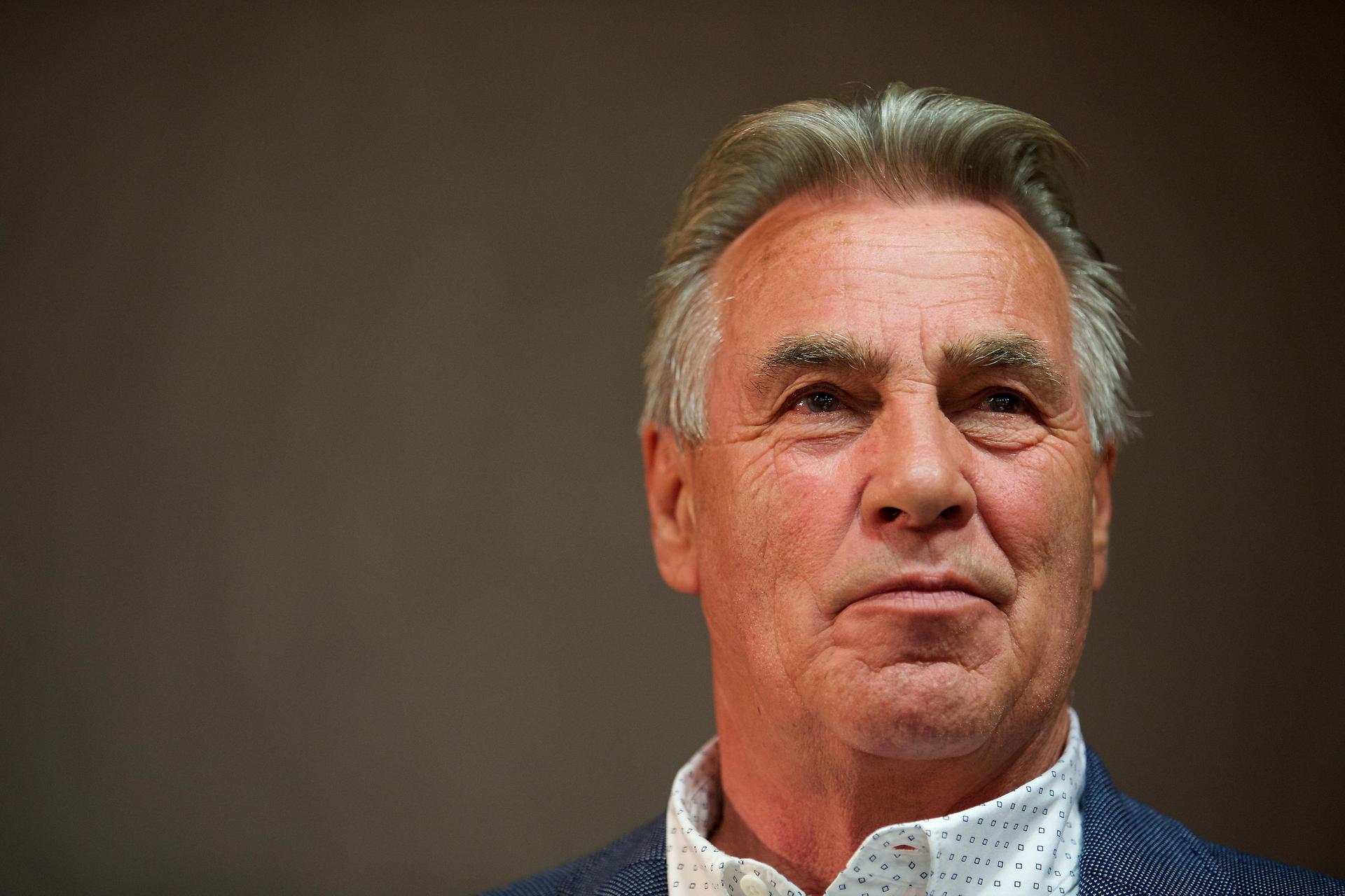 Former Belgian cyclist Lucien Van Impe pictured during the celebrations in honor of Lucien Van Impe who won 40 years ago the Tour de France, Thursday 14 July 2016, in Lede. BELGA PHOTO NICOLAS MAETERLINCK