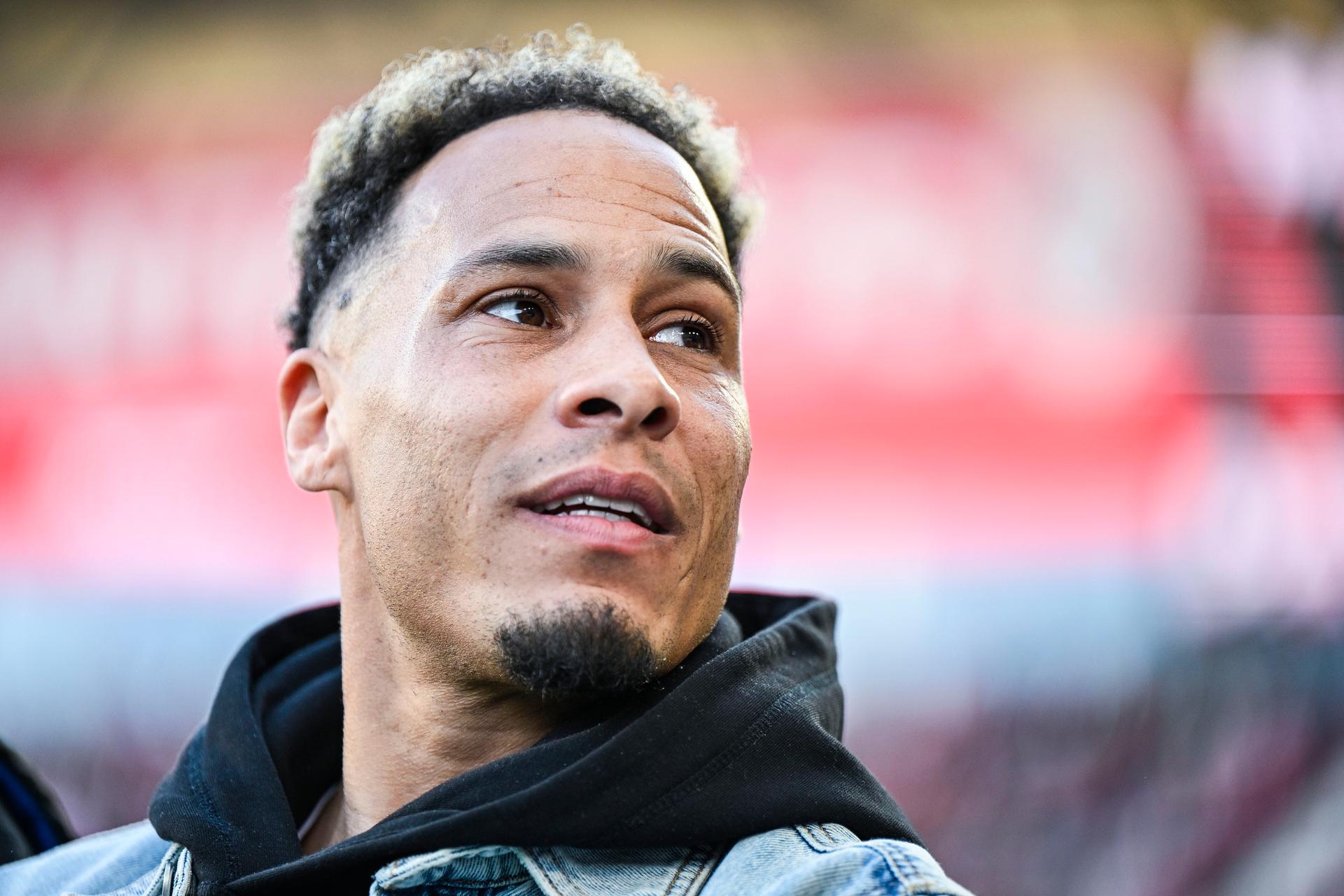 Former Antwerp FC players Tjaronn Chery pictured at the start of a soccer match between Royal Antwerp FC and Standard Liege, Sunday 15 March 2026 in Antwerp, on day 29 of the 2025-2026 'Jupiler Pro League' first division of the Belgian championship. BELGA PHOTO TOM GOYVAERTS