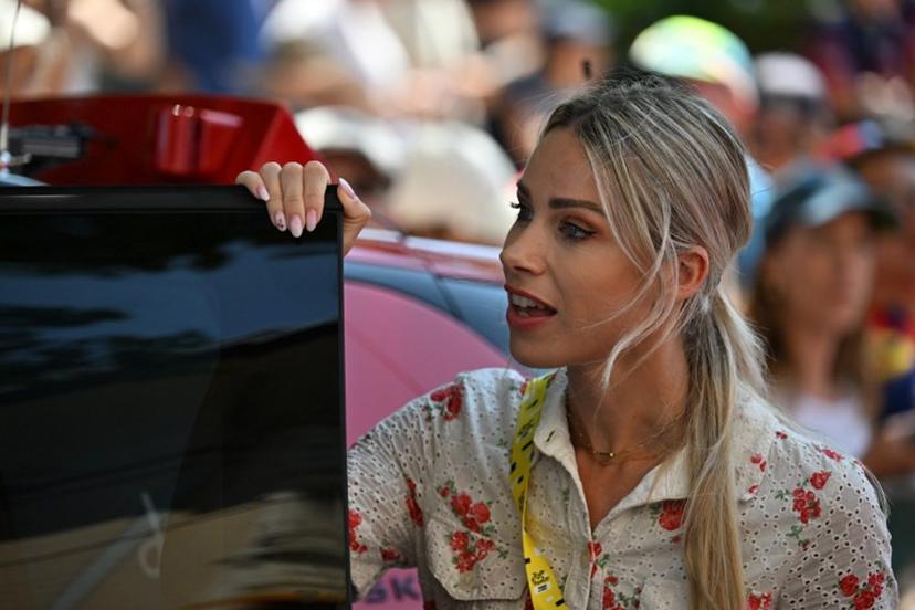 Director of the race Marion Rousse reacts prior to the start of the first (out of 9) stage of the fifth edition of the Women's Tour de France cycling race, 138 km from Lausanne to Lausanne on August 1, 2026.  Nicolas TUCAT / AFP