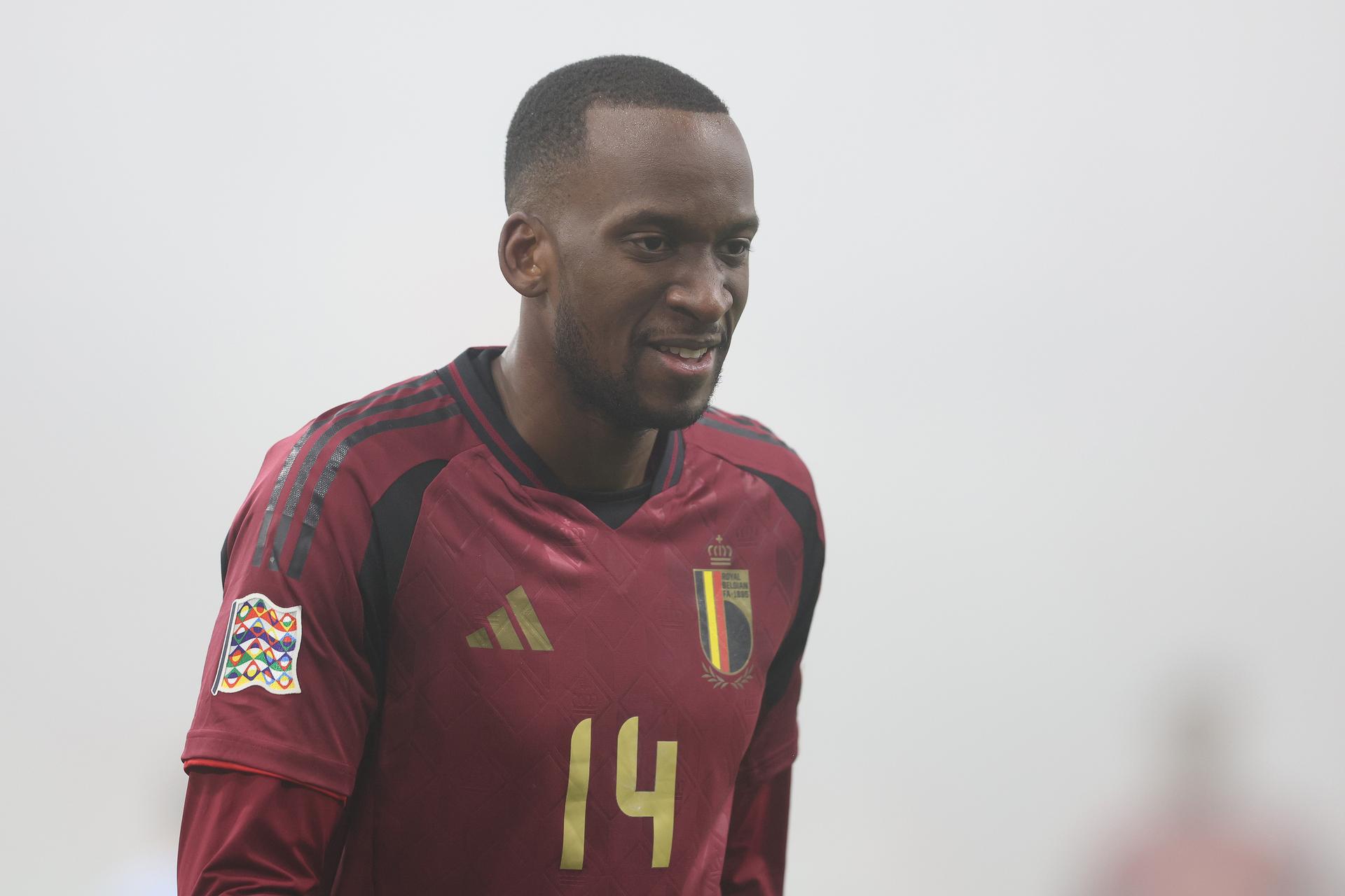 Dodi Lukebakio of Belgium during UEFA Nations League League phase Matchday 6 match between Israel and Belgium at Bozsnik Arena in Budapest, Hungary on November 17, 2024. Photo: Matija Habljak/PIXSELL BENELUX ONLY