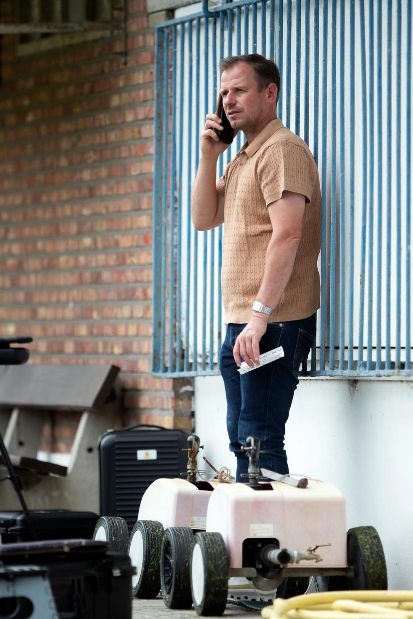 Tom Caluwe pictured before a friendly soccer game between KV Mechelen and RAAL La Louviere, Saturday 05 July 2025 in Boom, in preparation of the upcoming 2025-2026 season. BELGA PHOTO KRISTOF VAN ACCOM