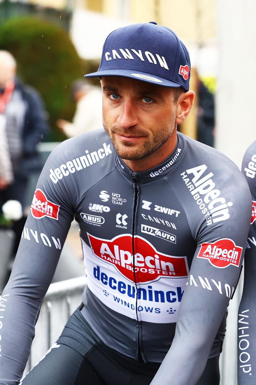 Belgian Edward Planckaert of Alpecin-Deceuninck pictured at the start of stage two of the 83th edition of the Paris-Nice cycling race, from Montesson to Bellegarde (183,9 km) in France, Monday 10 March 2025. BELGA PHOTO DAVID PINTENS