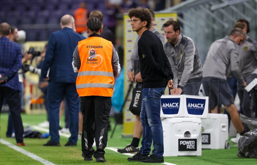 Anderlecht's Theo Leoni pictured after a soccer game between Belgian soccer team RSC Anderlecht and the swedisch soccer team BK Hacken, in Anderlecht, Thursday 24 July 2025, in the second qualifying round (1st leg) of the 2025-2026 UEFA Europa League. BELGA PHOTO VIRGINIE LEFOUR