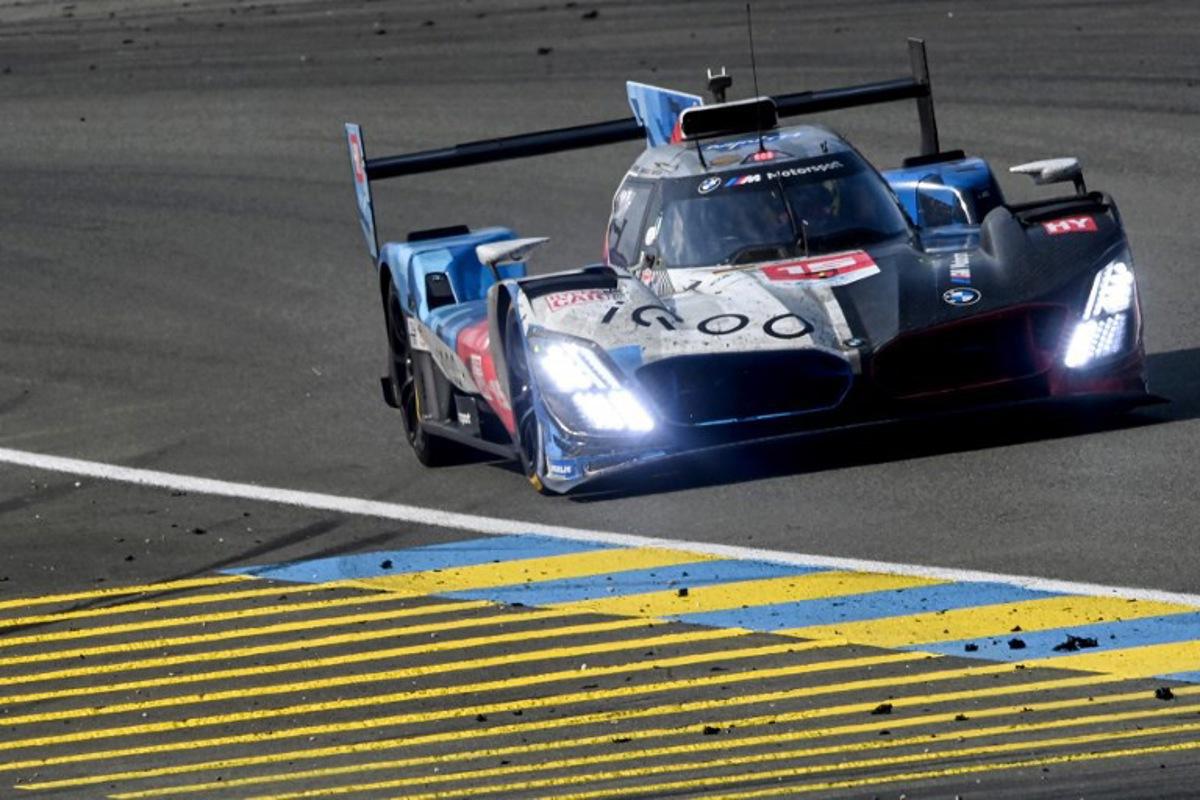 BMW M Team WRT's Belgian driver #15 Dries Vanthoor competes in the 24 Hours of Le Mans 2025, at the Le Mans circuit, north-western France, on June 15, 2025.   JEAN-FRANCOIS MONIER / AFP