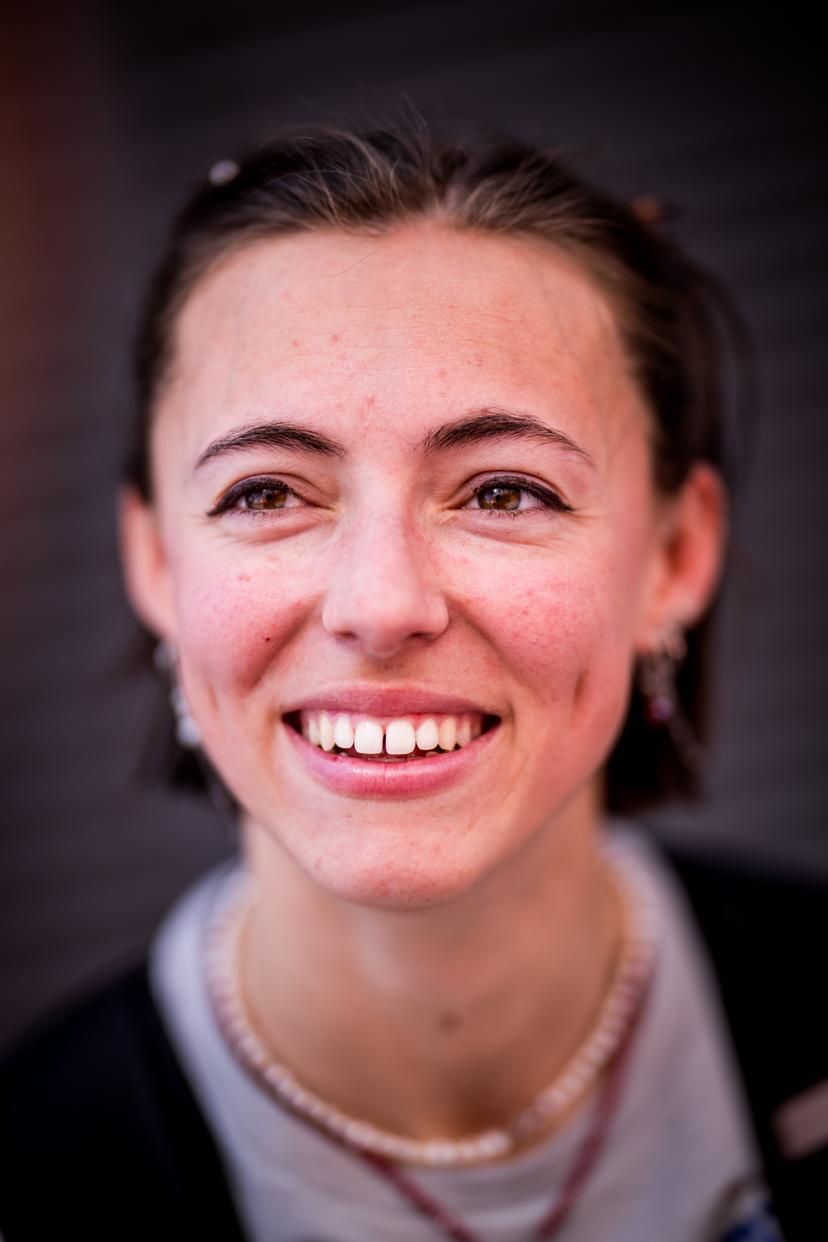 Belgian Rani Rosius talks to the press ahead of the the World Athletics Indoor Championships, in Nanjing, China, Friday 21 March 2025. The championships take place from 21 to 23 March. BELGA PHOTO JASPER JACOBS