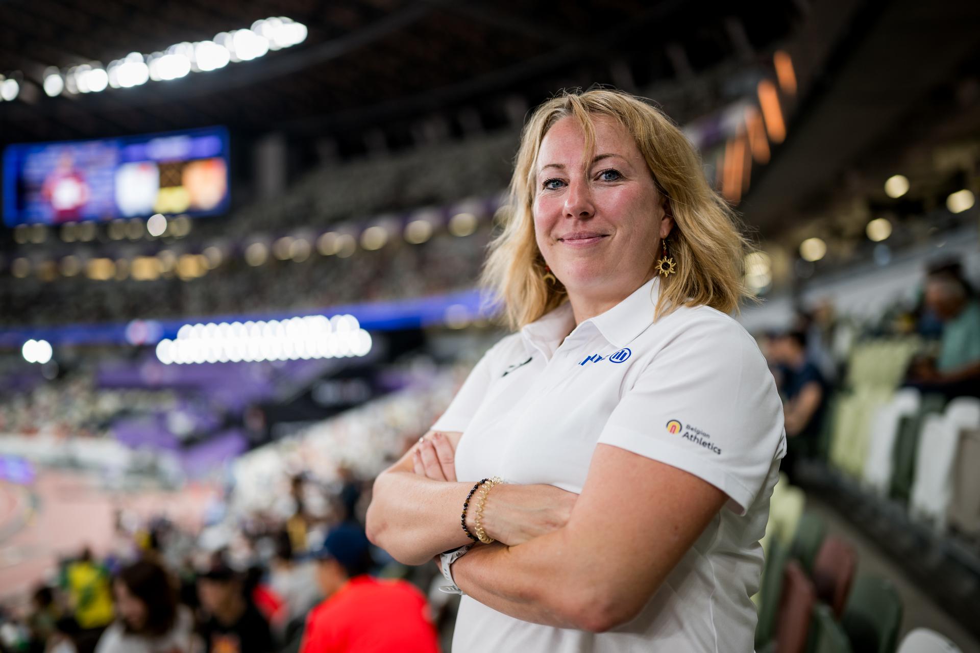 President LBFA Jessica Mayon poses for the photographer before the World Athletics Championships in Tokyo, Japan, on Tuesday 16 September 2025. The outdoor Worlds are taking place from 13 to 21 September. BELGA PHOTO JASPER JACOBS