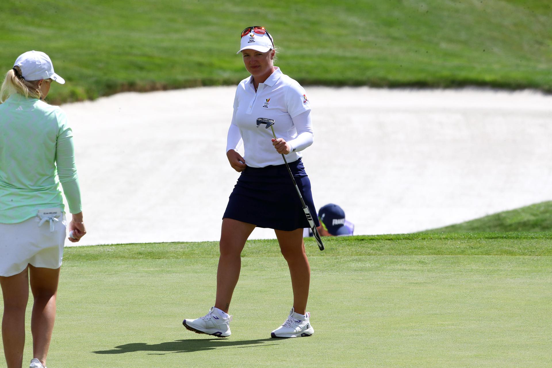 Manon DE ROEY of BELGIQUE during the Olympic Games Paris 2024 - Golf - Day 5 on August 7, 2024 in Paris, France. (Photo by Valentin Desbriel/Icon Sport) *** BENELUX ONLY ***