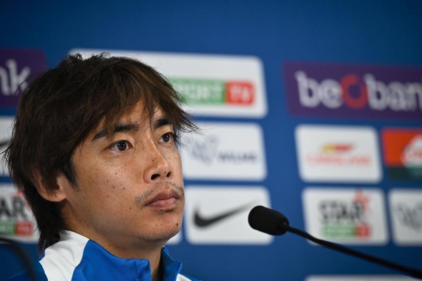 Genk's Junya Ito pictured during a press conference of Belgian soccer team KRC Genk, in Genk on Wednesday 27 August 2025. The team will play the Polish team KKS Lech Poznan on Thursday, on the second leg of play-offs of the Europa League tournament. BELGA PHOTO JOHAN EYCKENS