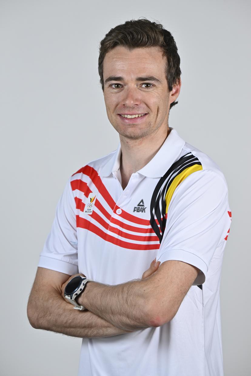 Athlete Maximilien Drion du Chapois poses for the photographer during the annual training camp of Team Belgium (19-25/05), in Rio Maior, Portugal, Friday 23 May 2025. BELGA PHOTO ERIC LALMAND