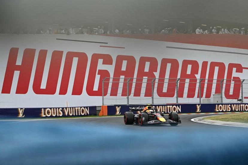 RB's Japanese driver Yuki Tsunoda competes during the qualifying session of the Formula One Hungarian Grand Prix at the Hungaroring circuit in Mogyorod, near Budapest, Hungary, on August 2, 2025.  Attila KISBENEDEK / AFP