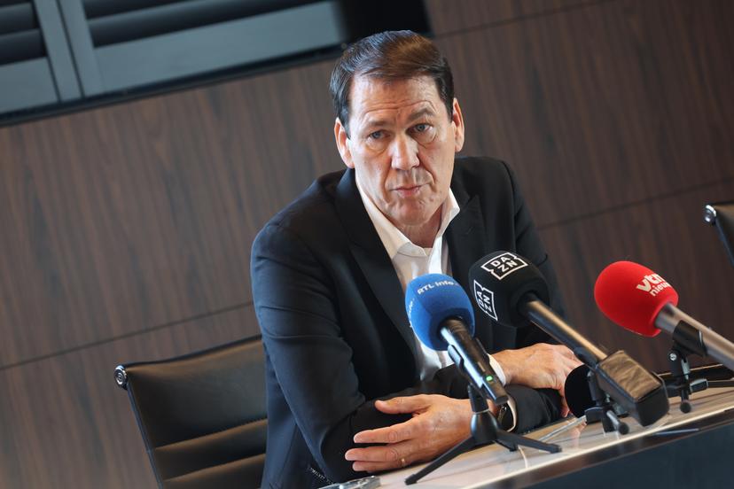 Belgium's head coach Rudi Garcia pictured during a press moment with an analysis of the World Cup qualification campaign and a discussion on the upcoming tournament, on Thursday 18 December 2025 in Tubize. Belgian national soccer team the Red Devils will play in group G. BELGA PHOTO VIRGINIE LEFOUR