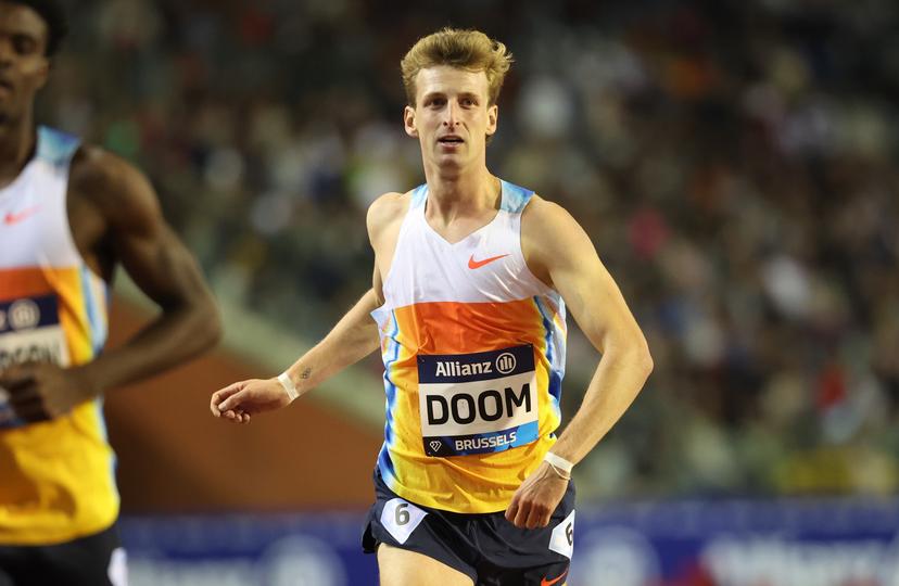 Belgian Alexander Doom pictured in action during the 49th edition of the Memorial Van Damme Diamond League athletics event in Brussels, Friday 22 August 2025. BELGA PHOTO VIRGINIE LEFOUR