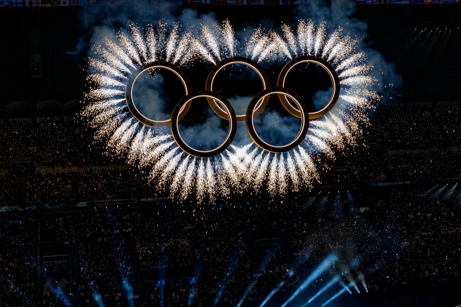 Illustration picture taken during the opening ceremony of the Milano Cortina 2026 Olympic Winter Games, on Friday 06 February 2026 in Milan, Italy. The XXV Winter Olympics take place from 6 to 22 February 2026 in Italy. BELGA PHOTO JASPER JACOBS