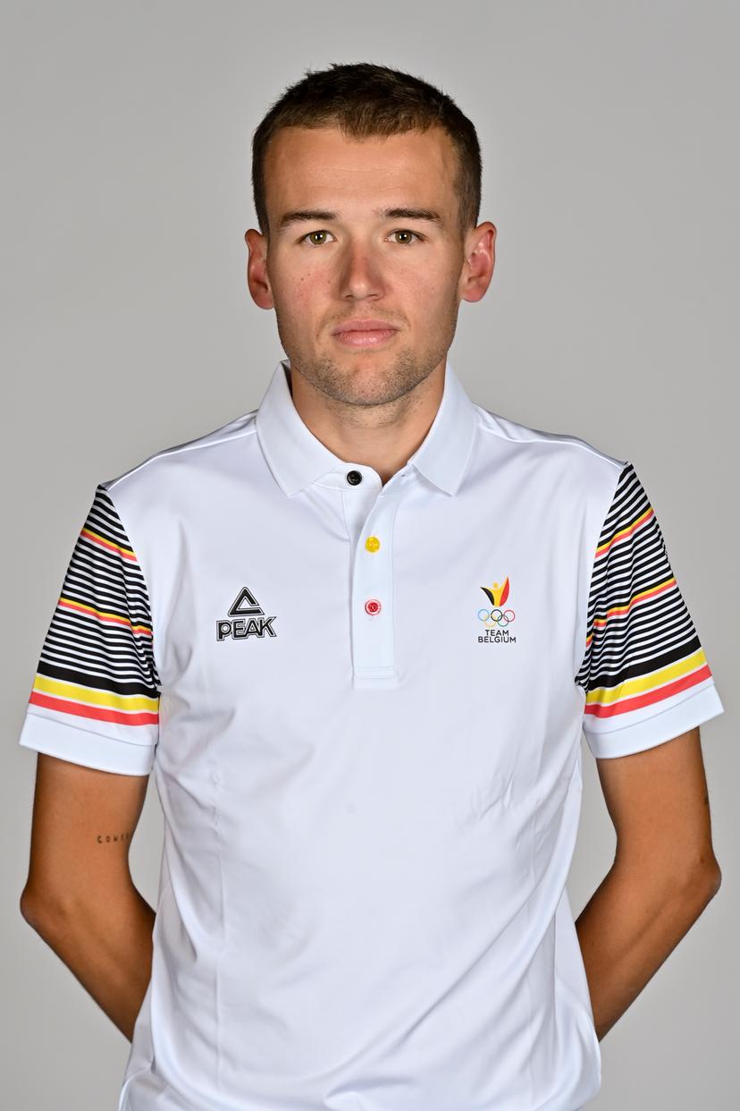 Arnaud Dely poses for the photographer at a photoshoot for the Belgian Olympic Committee BOIC - COIB ahead of the The World Games 2022 sports event, Monday 20 June 2022 in Deurne, Antwerp. BELGA PHOTO DIRK WAEM