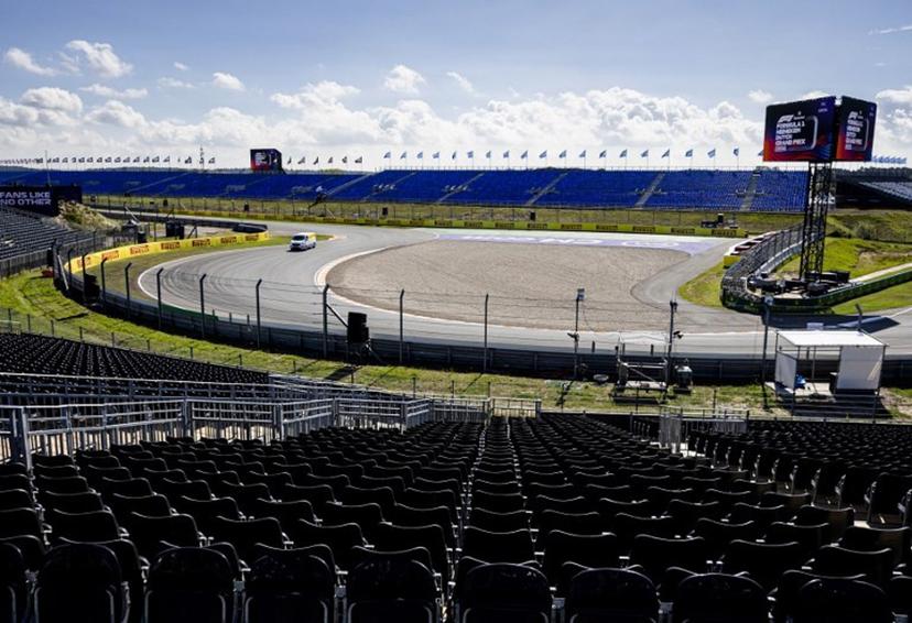 This photograph taken on August 23, 2023 shows The Circuit Zandvoort in Zandvoort, ahead of the Formula 1 Dutch Grand Prix.  Sem van der Wal / ANP / AFP