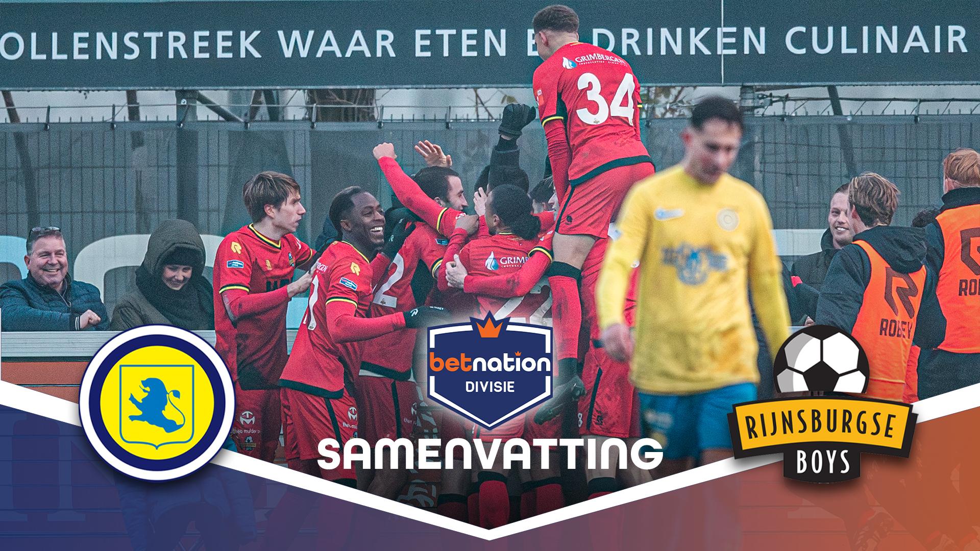 Lisse geeft het allemaal weg vs Rijnsburgse Boys