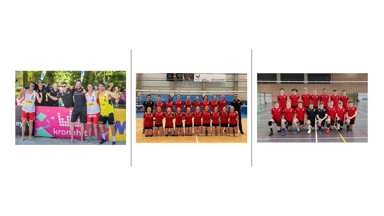 Nationale volleybalteams dwingen kwalificaties af...