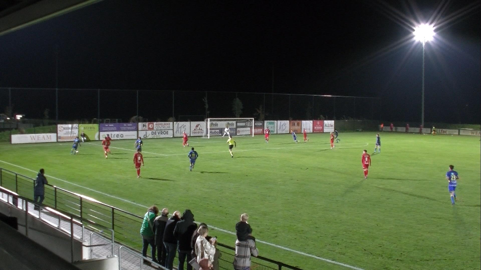 Verslag KFC Merelbeke vs Royal Knokke 1 1