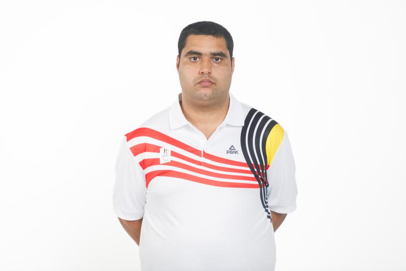 Paralympic table tennis player Florian Van Acker pictured during a photoshoot for the Belgian Paralympic Committee ahead of the Paris 2024 Paralympic Games, in Brussels, Thursday 18 July 2024. BELGA PHOTO HATIM KAGHAT