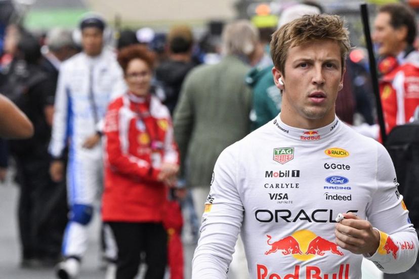 Red Bull Racing's New Zealand driver Liam Lawson walks ahead of the Formula One Dutch Grand Prix at The Circuit Zandvoort, western Netherlands, on August 23, 2026.  JOHN THYS / AFP