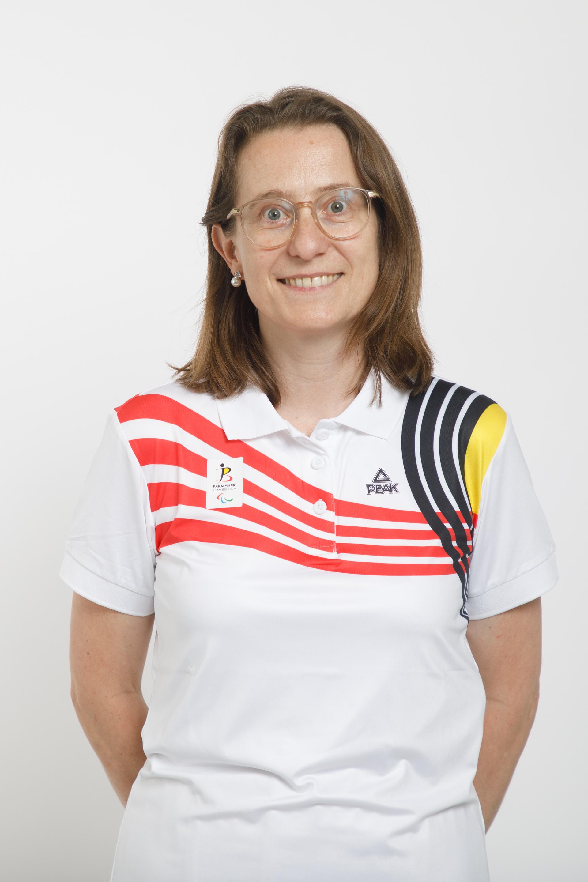 Belgian Paralympian athlete Ellen Van Camp pictured during a photoshoot for the Belgian Paralympic Committee ahead of the Paris 2024 Paralympic Games, in Brussels, Friday 19 July 2024. BELGA PHOTO HATIM KAGHAT